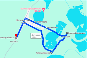 Trasa rowerowa 1 - okolice jeziora Białka