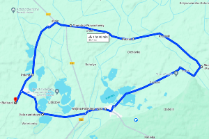 Trasa rowerowa 5 - okolice jeziora Białka